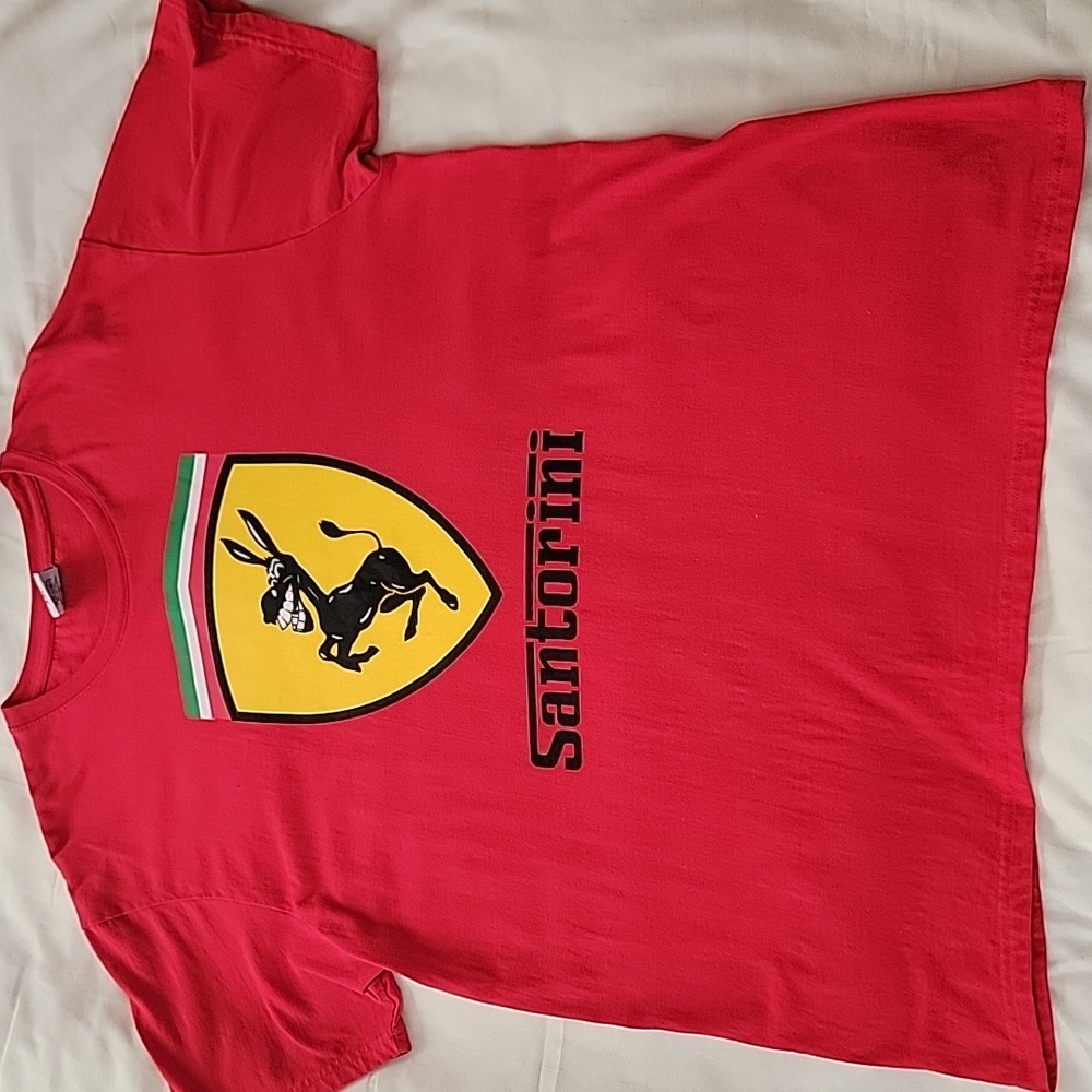 Santorini Red Graphic T-Shirt